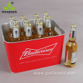 rectangle beer tin ice buckets cooler for sale